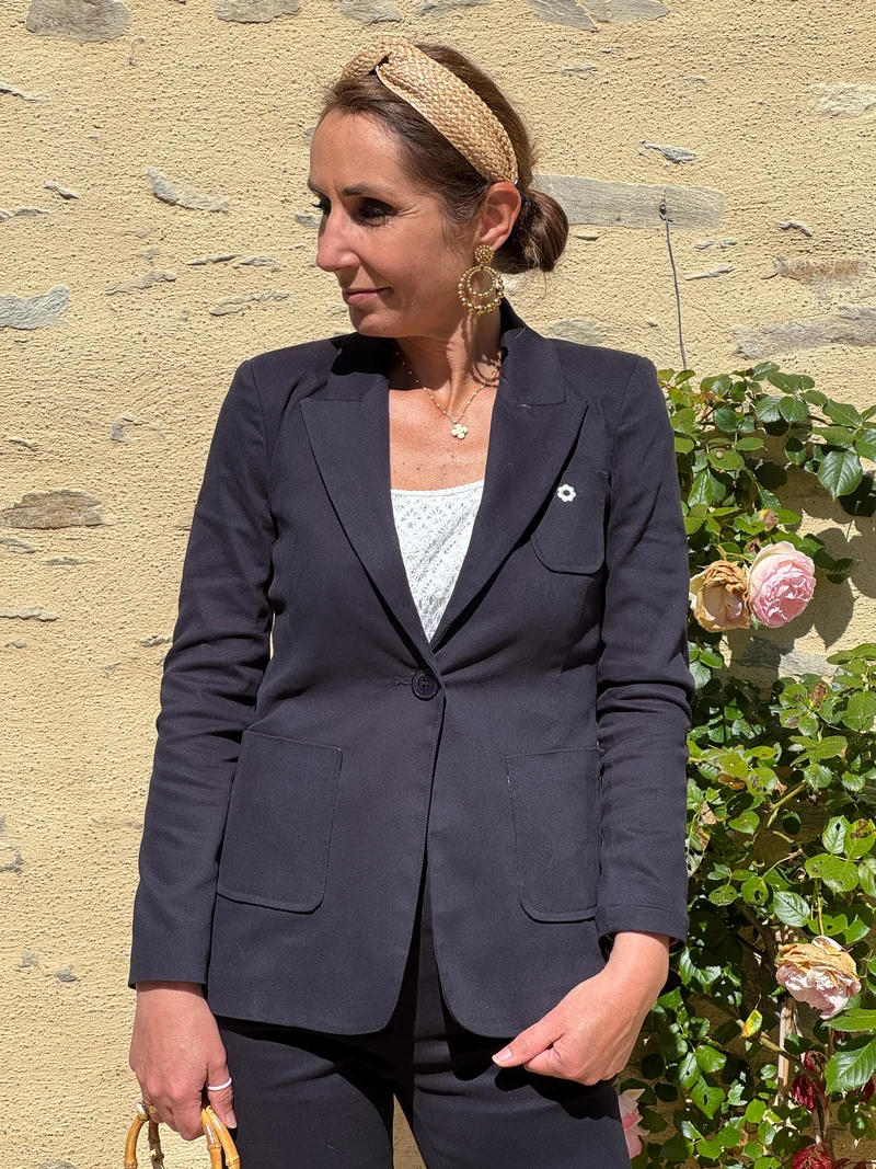 Veste marine WOOD STOCK DAISY Hippocampe