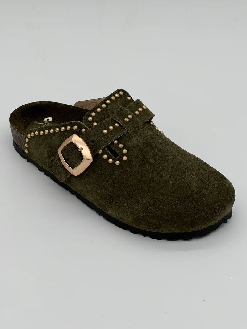 Sabots kaki safari AMELIA Semerdjian