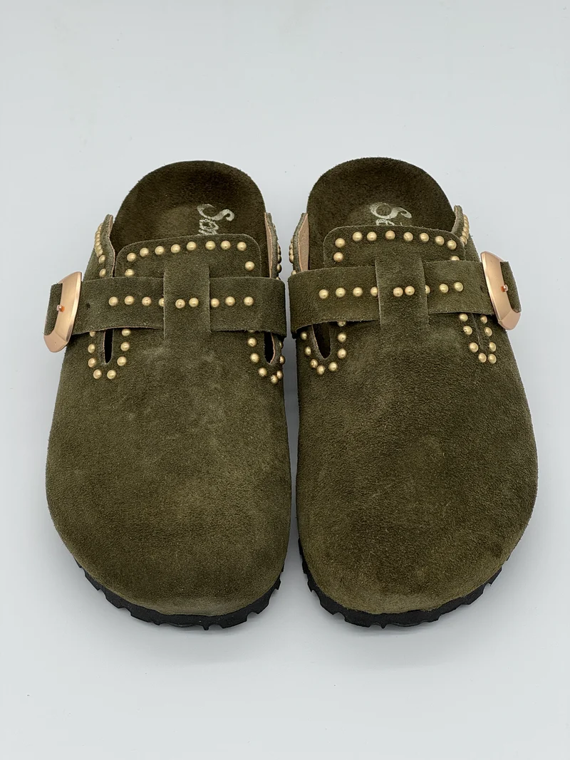 Sabots kaki safari AMELIA Semerdjian