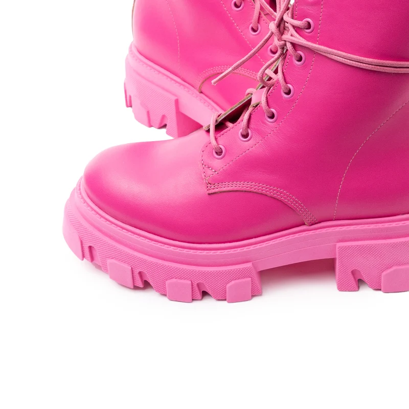 Fukoka Fuschia Leather