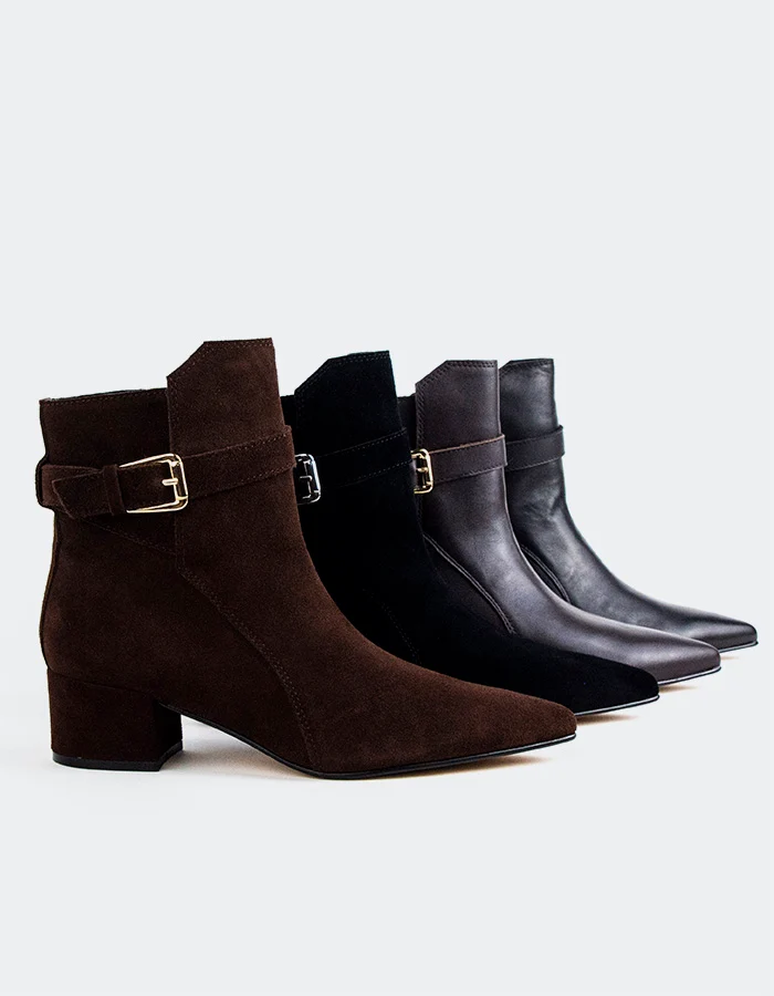Caroline Black Leather