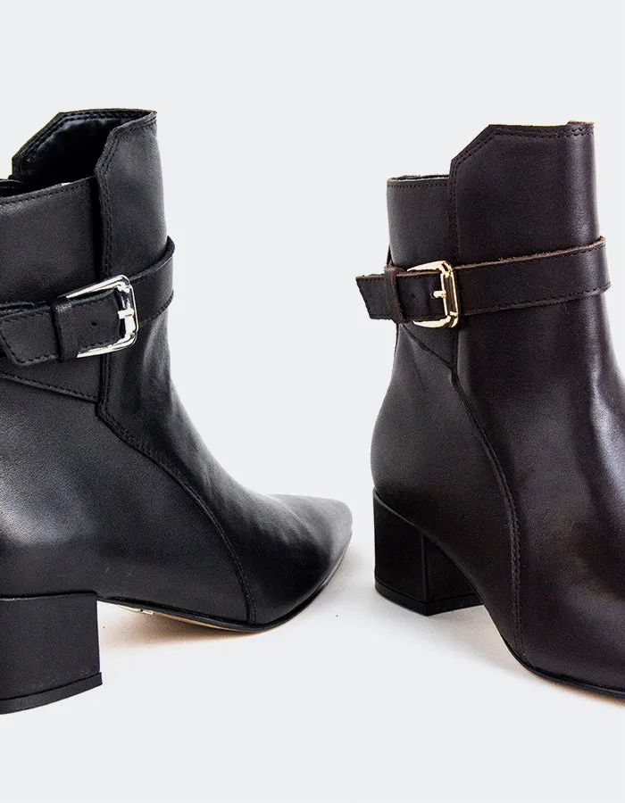 Caroline Black Leather