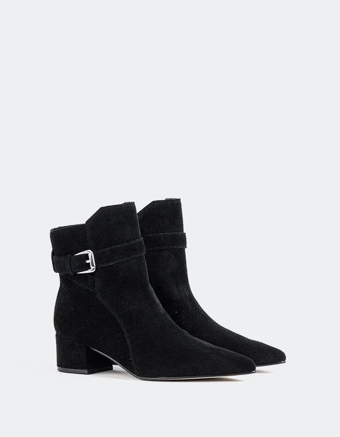Caroline Black Suede