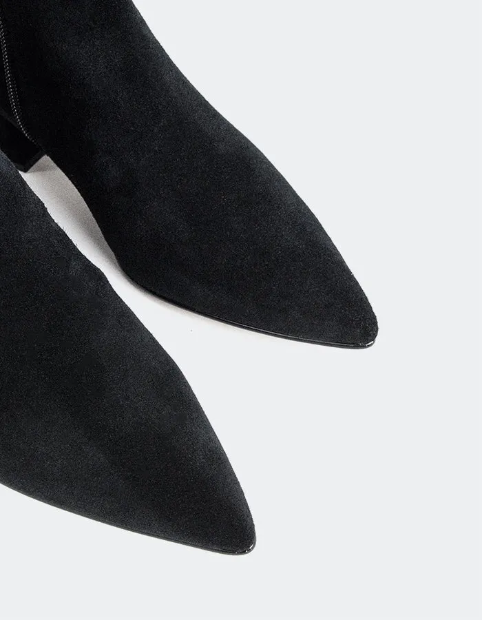 Caroline Black Suede