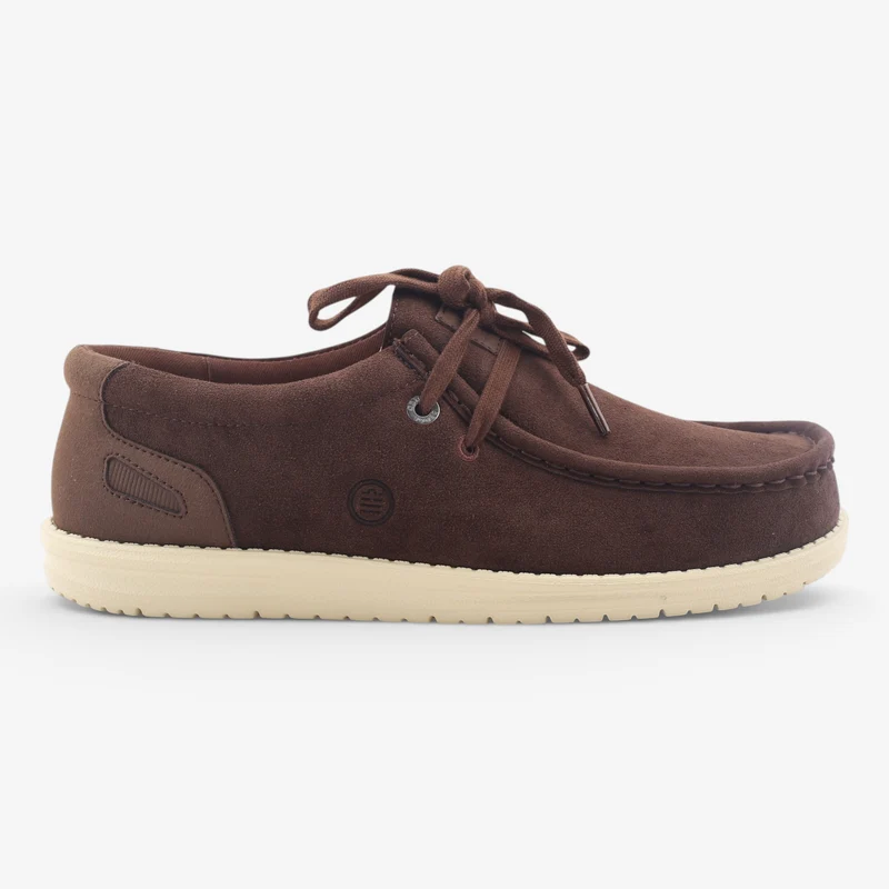 Chaussures bateau en suède marron Saint Jean SBPLAY
