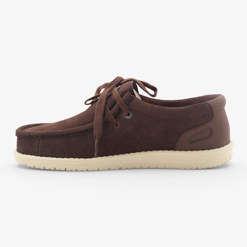 Chaussures bateau en suède marron Saint Jean SBPLAY