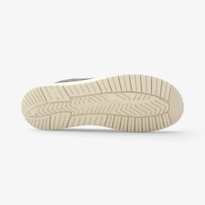 Chaussures bateau en suède vert kaki Saint Jean SBPLAY