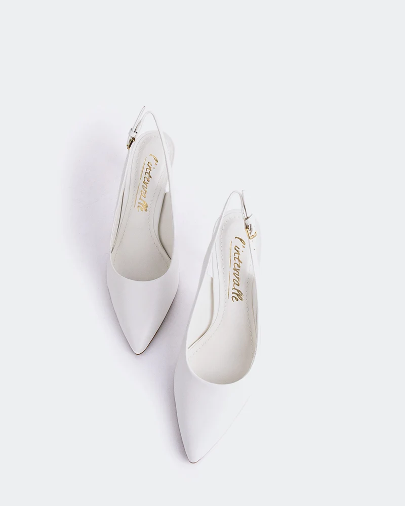 Morisha White Leather
