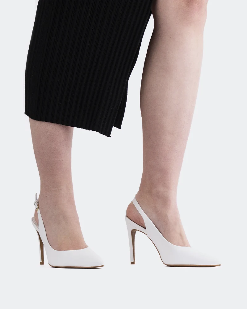 Morisha White Leather