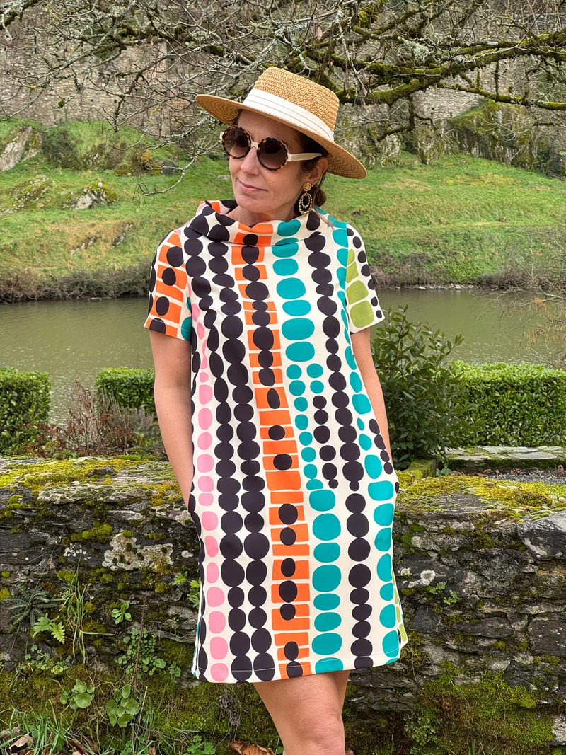 Robe SEVENTIES n°185 multicolore Hippocampe