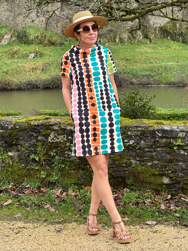 Robe SEVENTIES n°185 multicolore Hippocampe