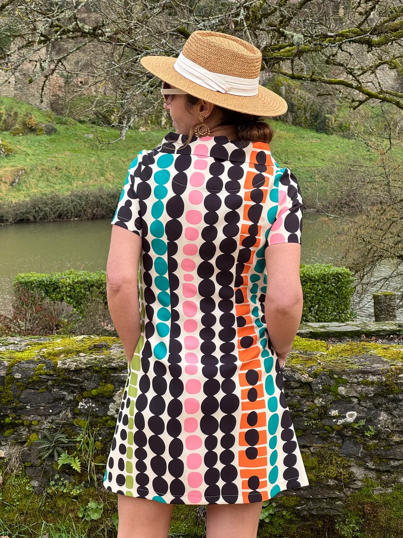 Robe SEVENTIES n°185 multicolore Hippocampe