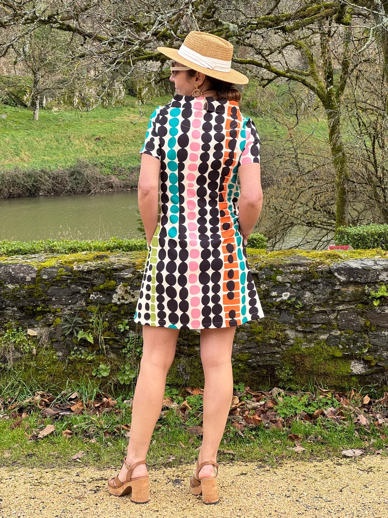 Robe SEVENTIES n°185 multicolore Hippocampe