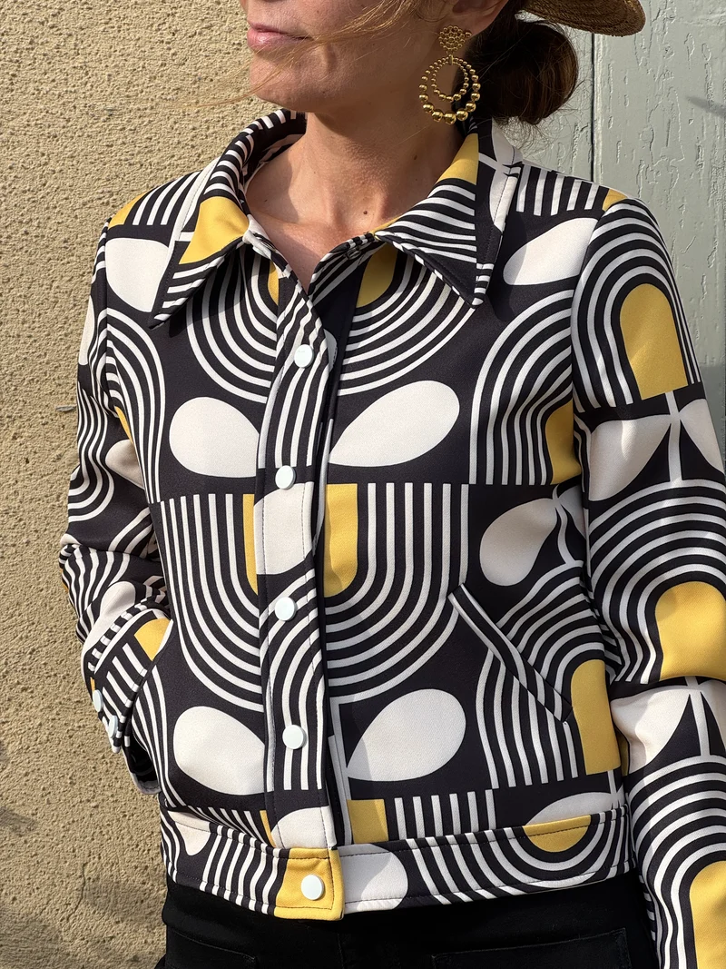 Veste SEVENTIES n°182 moutarde Hippocampe