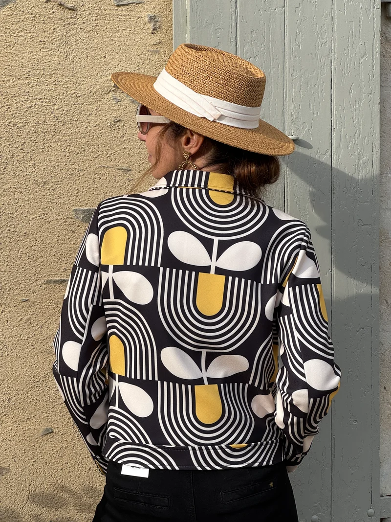 Veste SEVENTIES n°182 moutarde Hippocampe