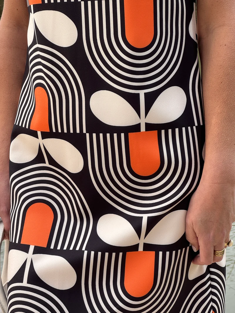 Robe SEVENTIES n°182 orange Hippocampe