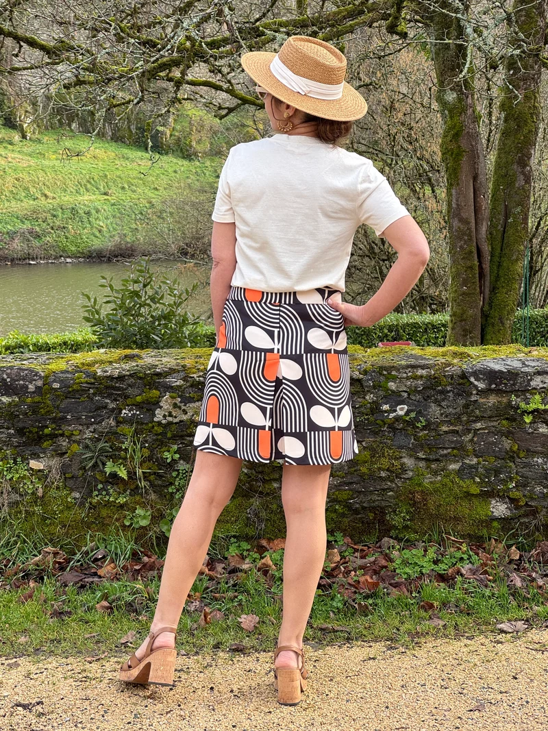 Jupe Seventies n°182 orange Hippocampe