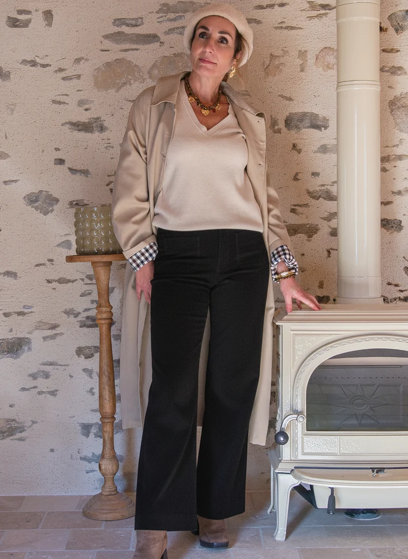 Jeans denim noir ELENETTE Oraije