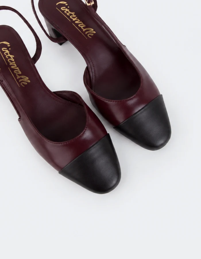 Avelin Burgundy Leather
