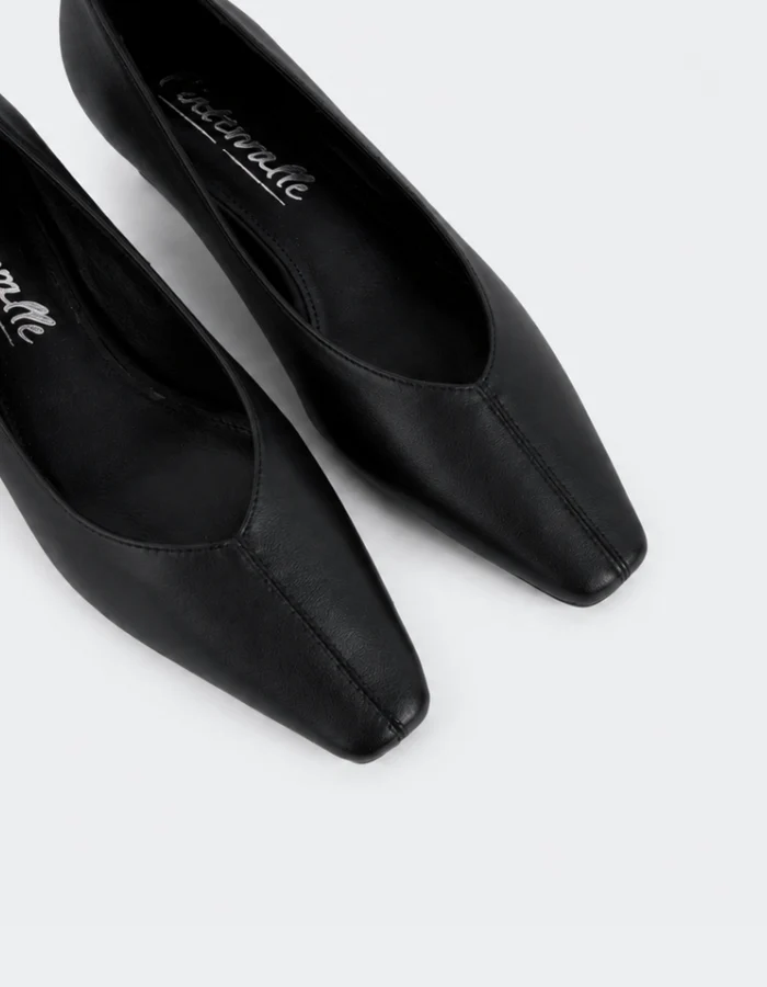 Urbane Black Leather
