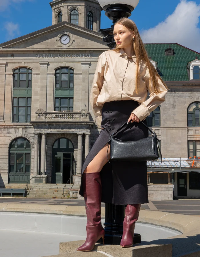 Leilani Burgundy Leather