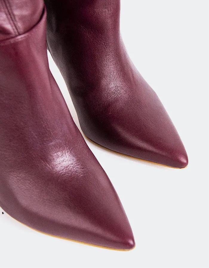 Leilani Burgundy Leather