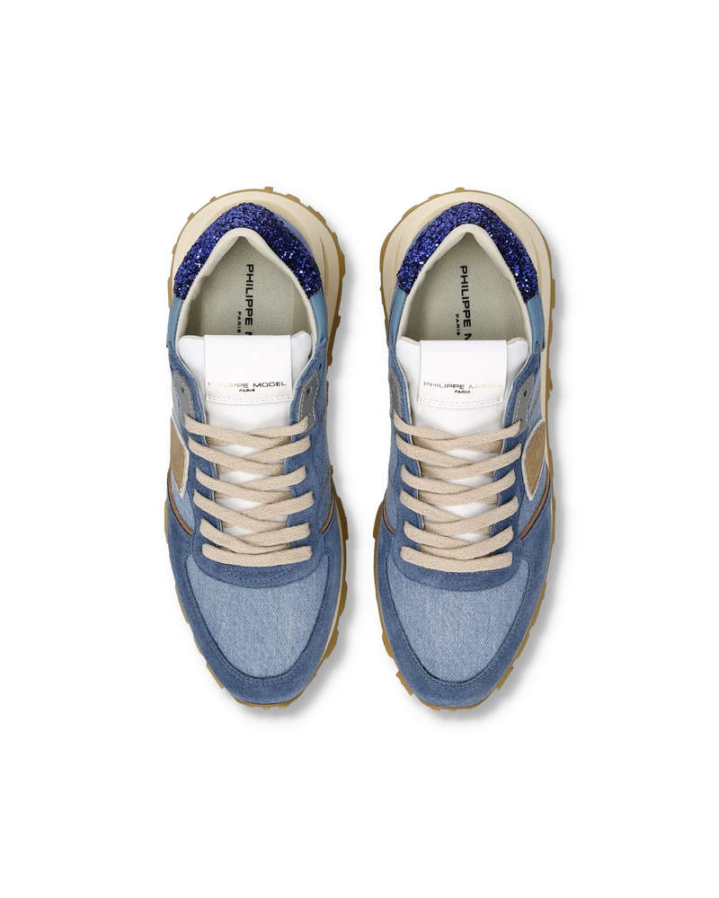 Sneakers Tropez Haute Women, Blue Denim