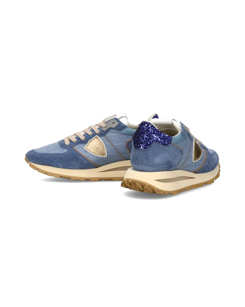 Sneakers Tropez Haute Women, Blue Denim
