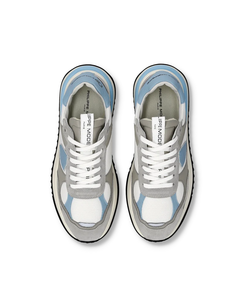 Sneaker Olympique Men, White Light Blue Grey