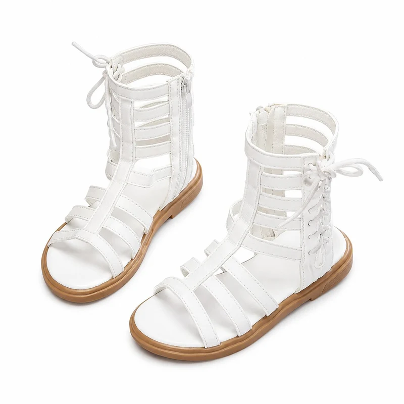 Girls' Sandals with Designer High Straps