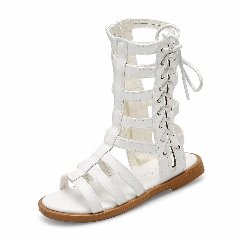 Girls' Sandals with Designer High Straps