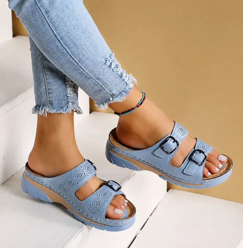 Women's Orthopedic Sandals with Two Straps