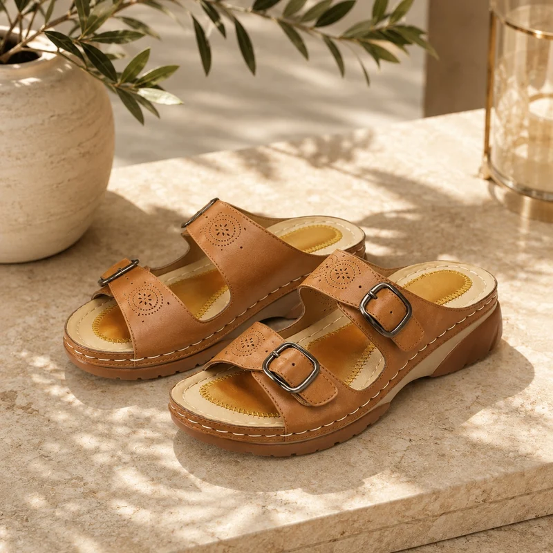 Women's Orthopedic Sandals with Two Straps