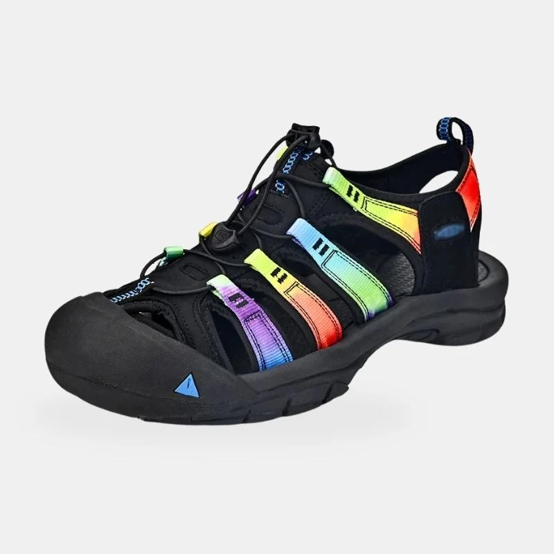Women's Hiking Sandals with Multicolored Straps