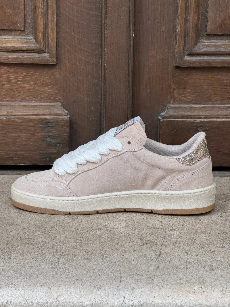Basket en cuir beige Dany D359 Semerdjian