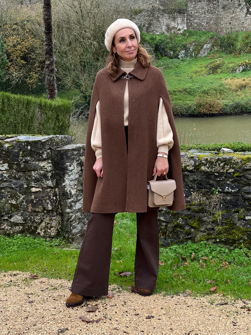Cape prestige 3 chocolat laine Hippocampe