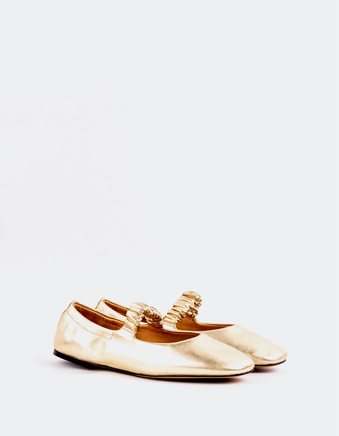 Miah Gold Leather