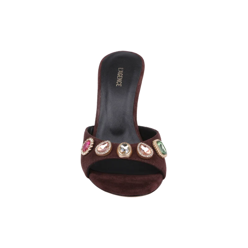Avery Suede Open-Toe Mule