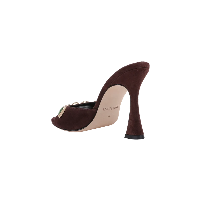 Avery Suede Open-Toe Mule