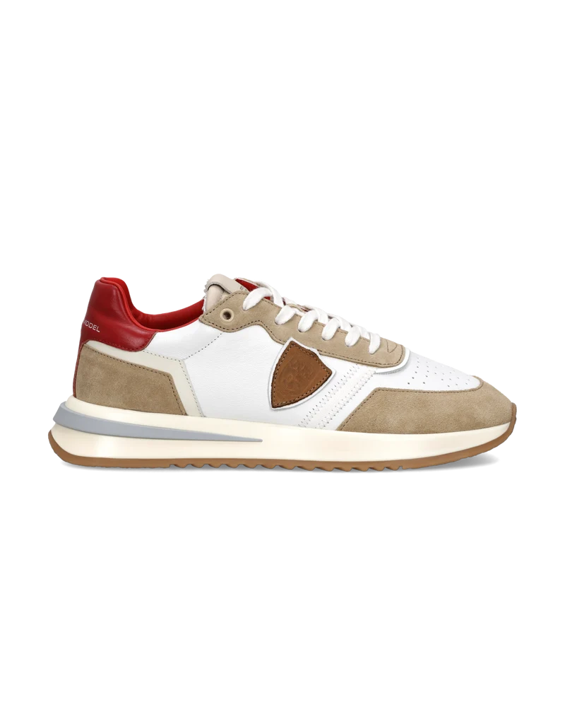 Sneakers Tropez 2.1 Men, White Red Beige