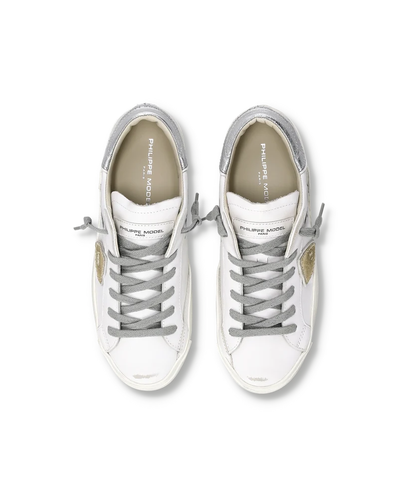 Sneakers Prsx Women, White Metallic Silver
