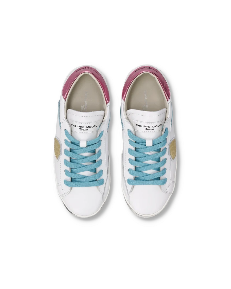 Sneaker Prsx Kids, White Pink Light Blue