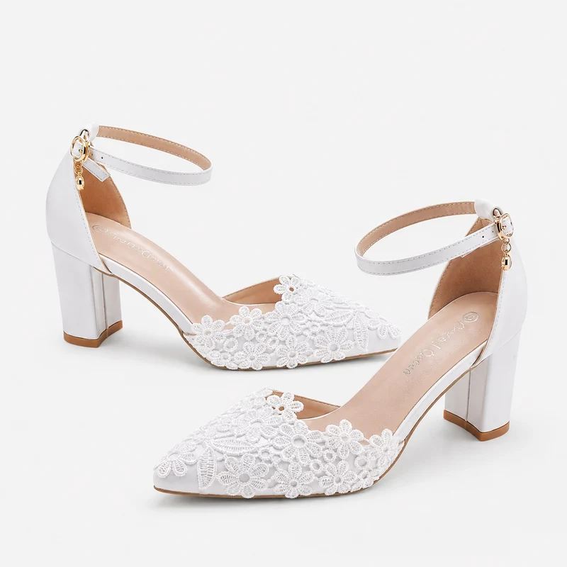 Women's Open Wedding Sandal with Gold Pendant