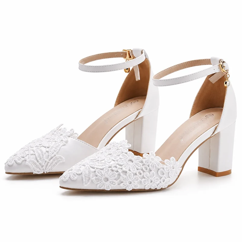 Women's Open Wedding Sandal with Gold Pendant