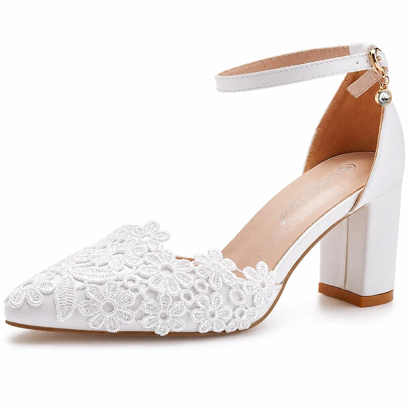 Women's Open Wedding Sandal with Gold Pendant