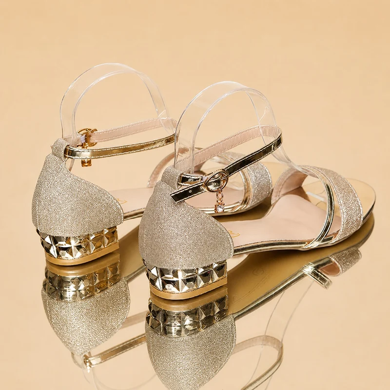 Luxurious Golden Wedding Women's Sandal