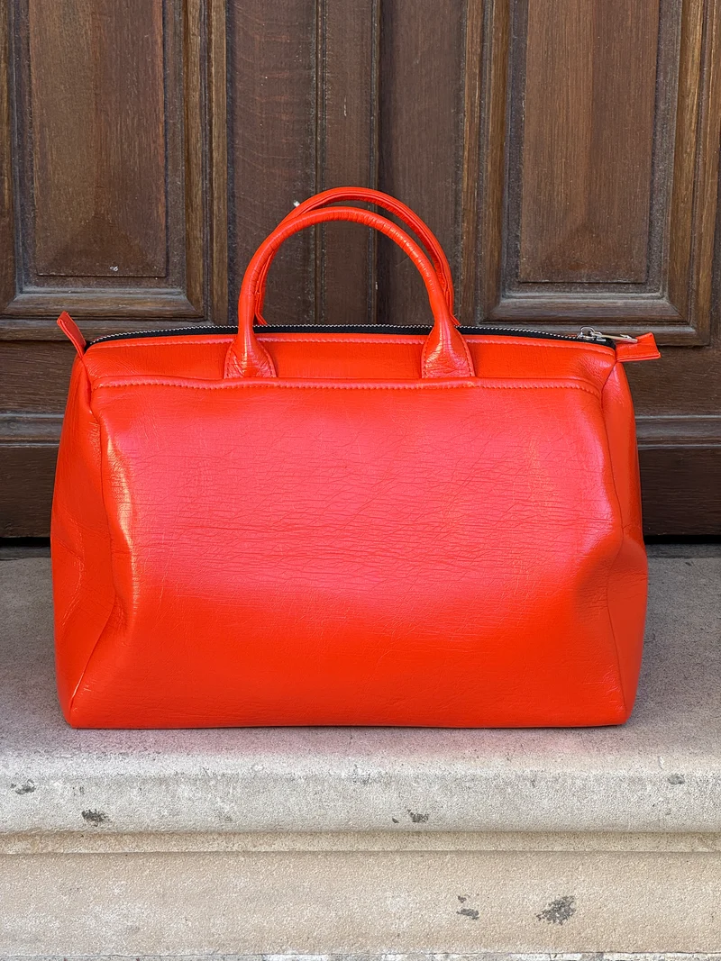 Sac en vinyle orange BOWLING Hippocampe