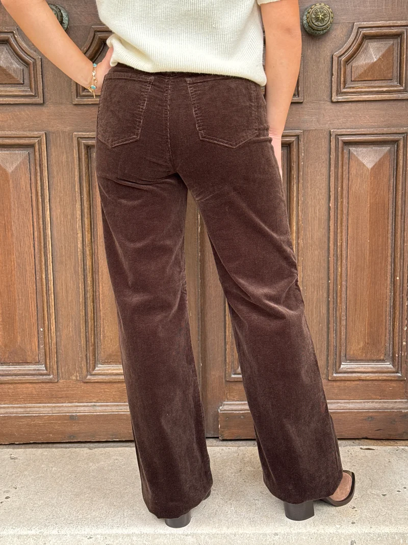 Pantalon velours chocolat AVA Oraije