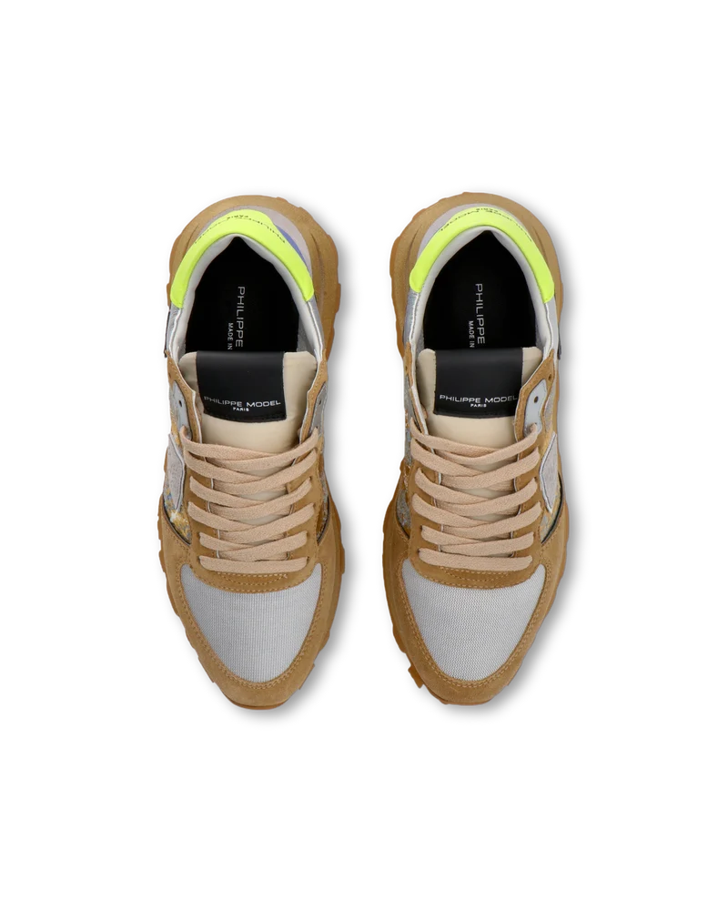 Sneakers Tropez Haute Running Women, Beige Blue