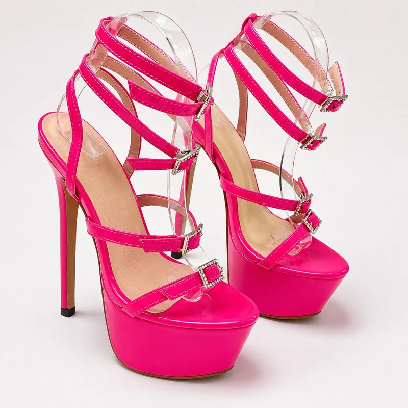 Modern Women's High Heel Sandal with Straps